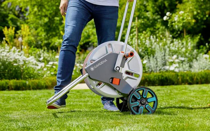 GARDENA 18550-20 CleverRoll L Easy Metall Schlauchwagen 1 St. Silber