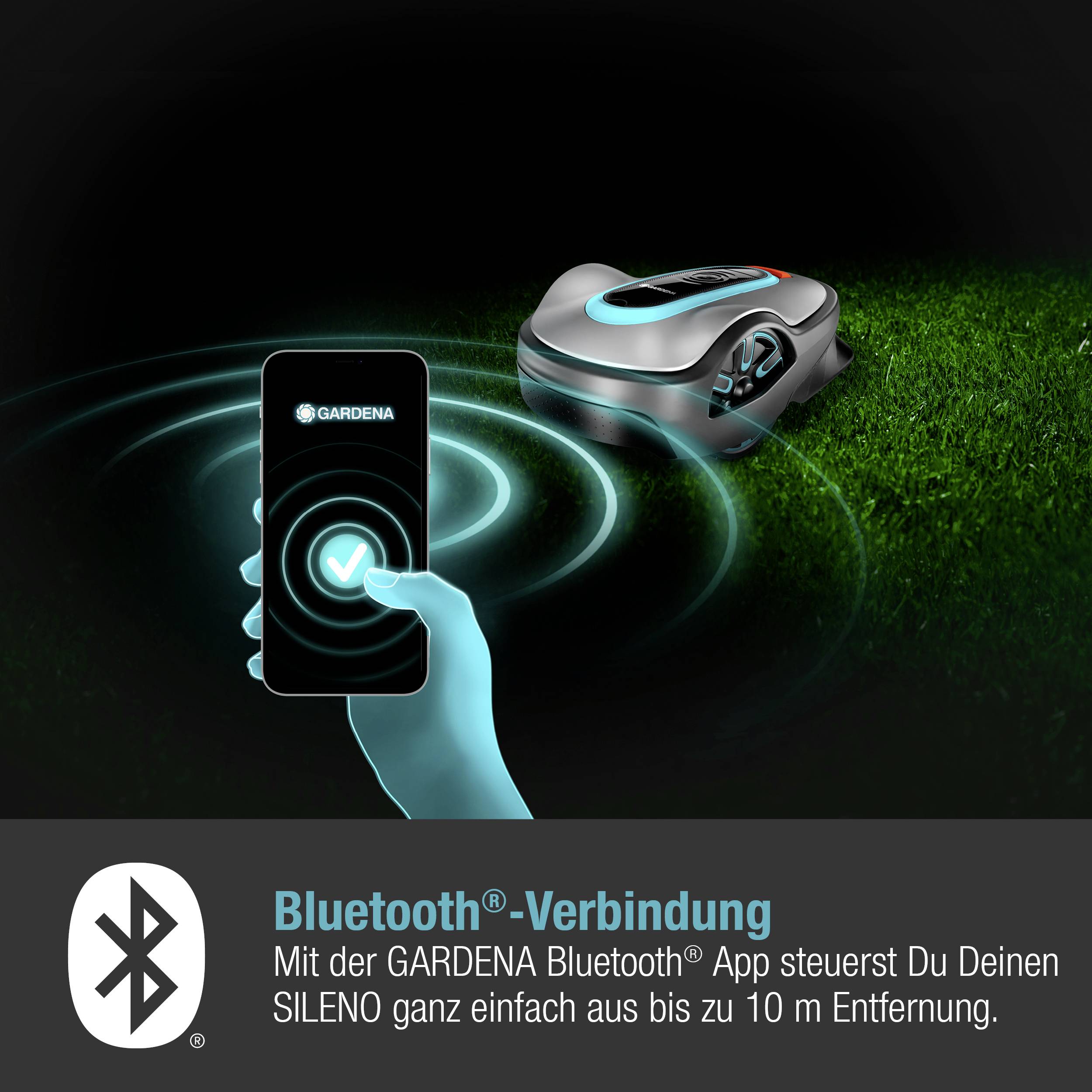 GARDENA 15101-20 SILENO life 750 m² Mähroboter Geeignet für Fläche max. 750 m²