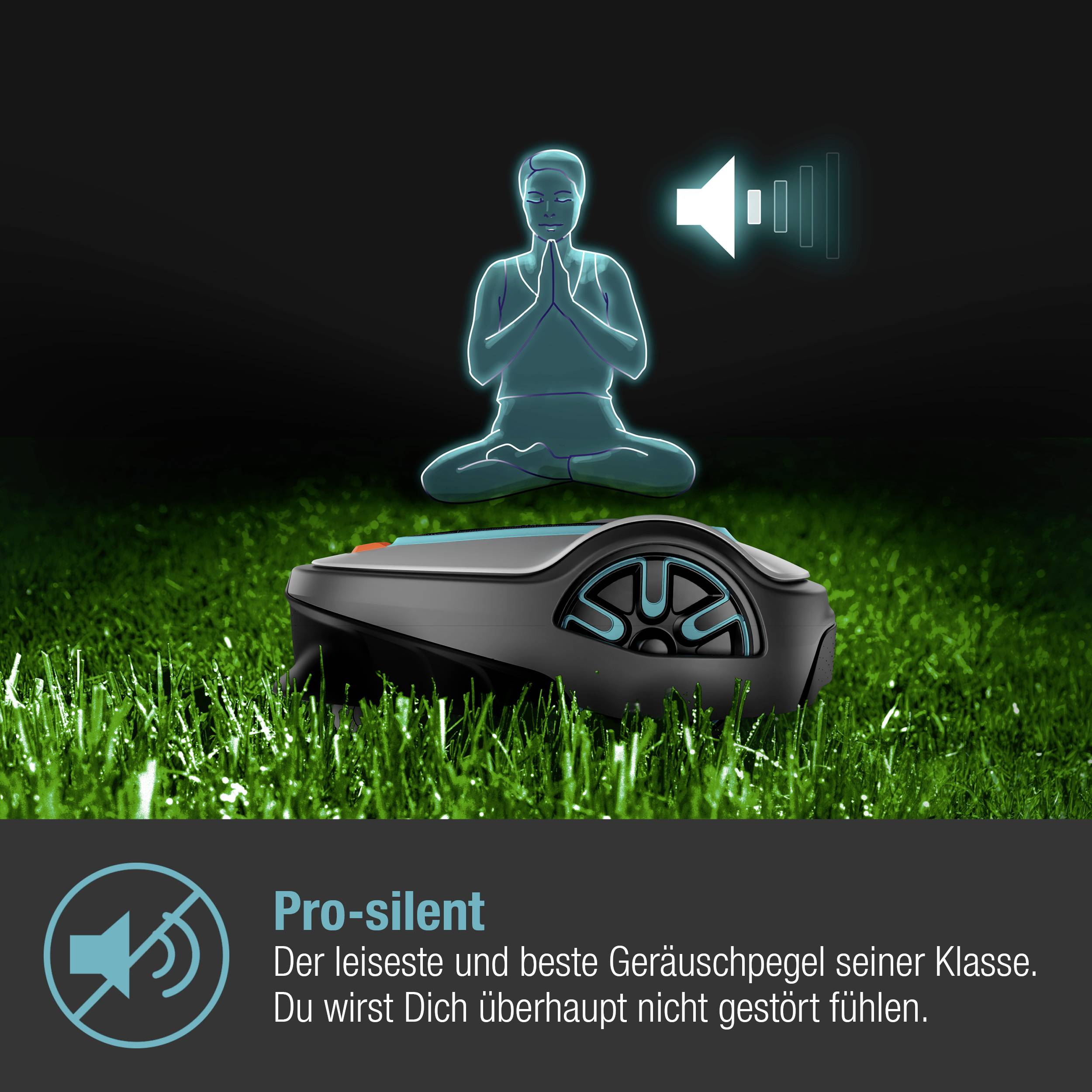 GARDENA 15101-20 SILENO life 750 m² Mähroboter Geeignet für Fläche max. 750 m²