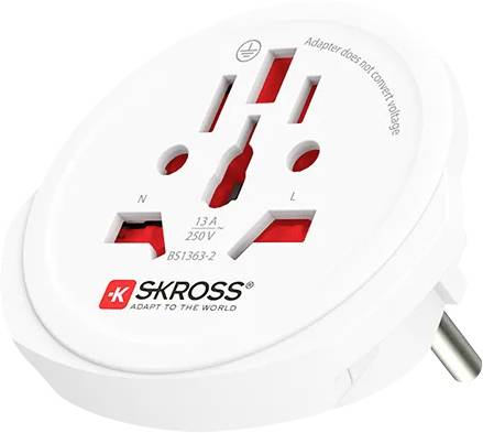SKROSS Country Adapter World to Europe - Adapter für Power Connector - Typ F (S)