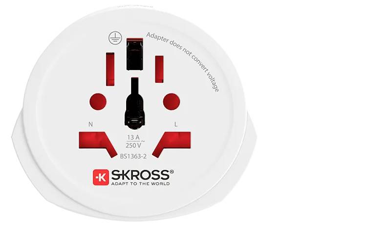 SKROSS Country Adapter World to Europe - Adapter für Power Connector - Typ F (S)