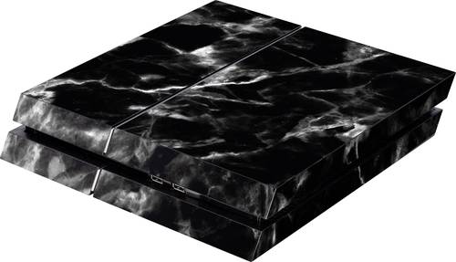 Skin für PS4 Konsole Black Marble Cover PS4