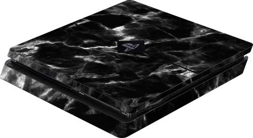 Skin für PS4 Slim Konsole Black Marble Cover PS4 Slim