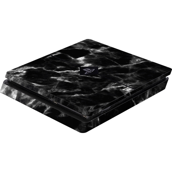 Software Pyramide Skin für PS4 Slim Konsole Black Marble Cover PS4 Slim