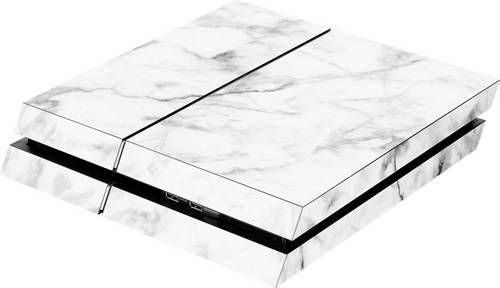 Skin für PS4 Konsole White Marble Cover PS4