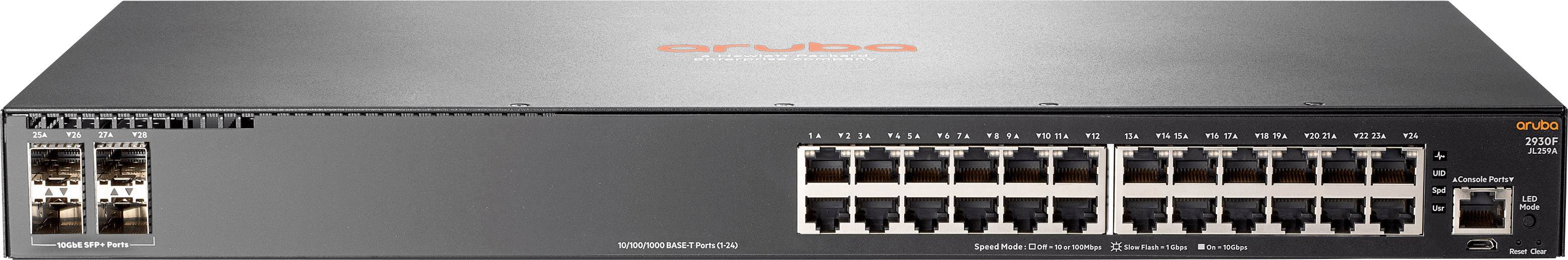 Hewlett Packard Enterprise JL259A#ABB HPE Aruba 2930F 24G 4SFP - Switch - L3 - Netzwerk Switch