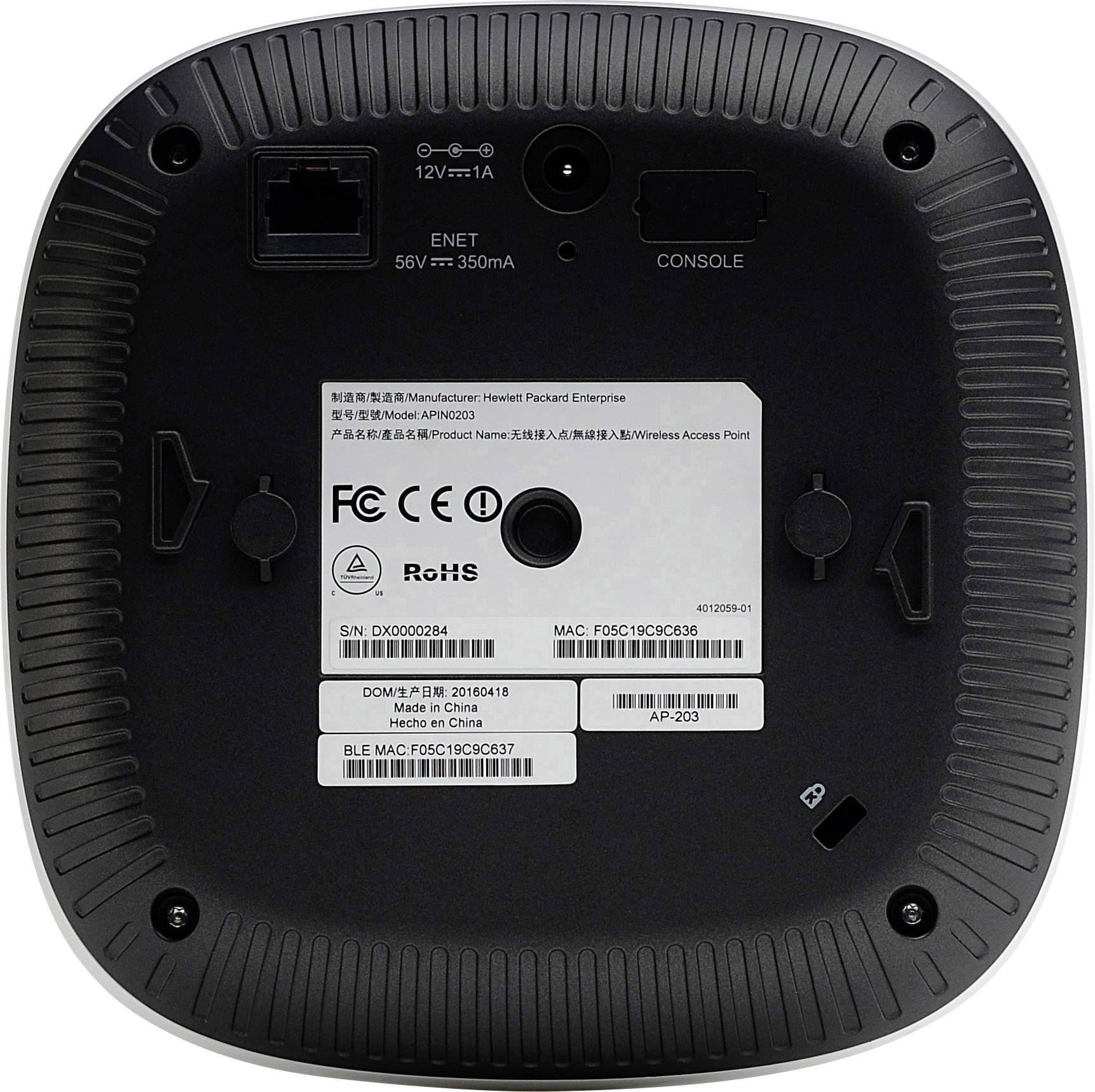 Hewlett Packard Enterprise JW325A IAP-325 (RW) Instant 4x4:4 11ac AP WLAN Access-Point 2.4 GHz, 5 GHz