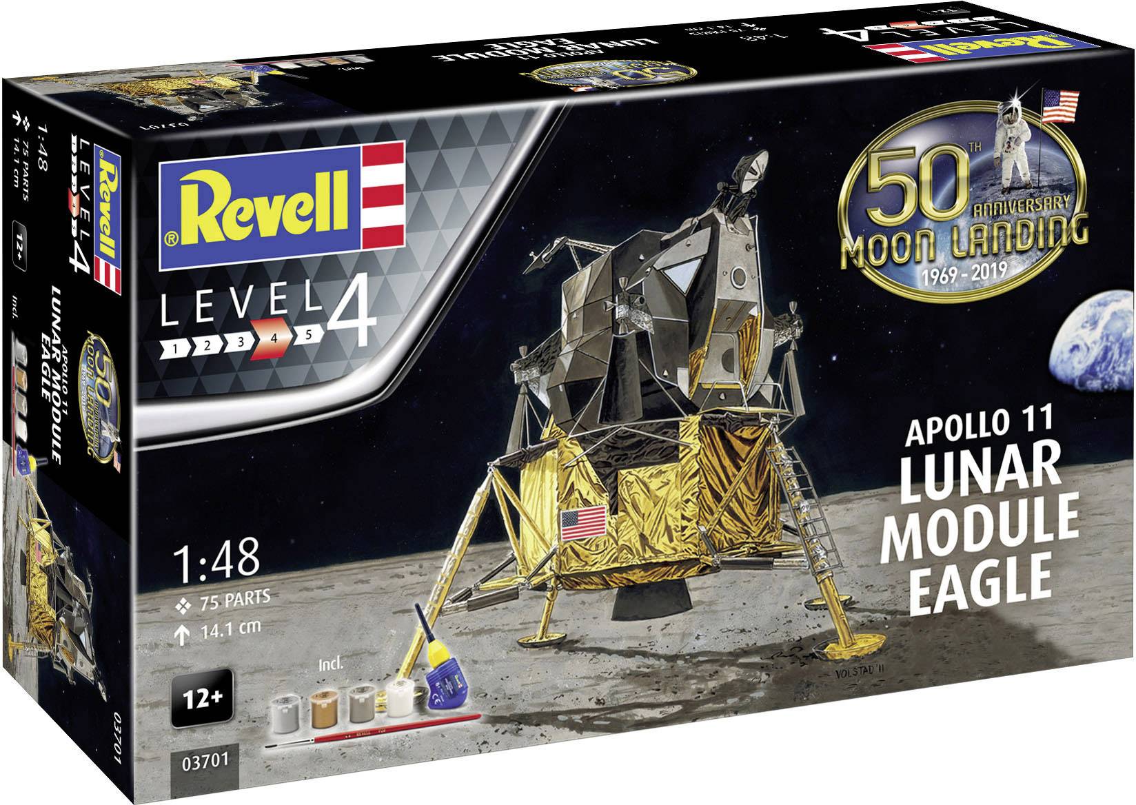 Revell 03701 Apollo 11 Lunar Module Eagle Science Fiction Bausatz 1:48