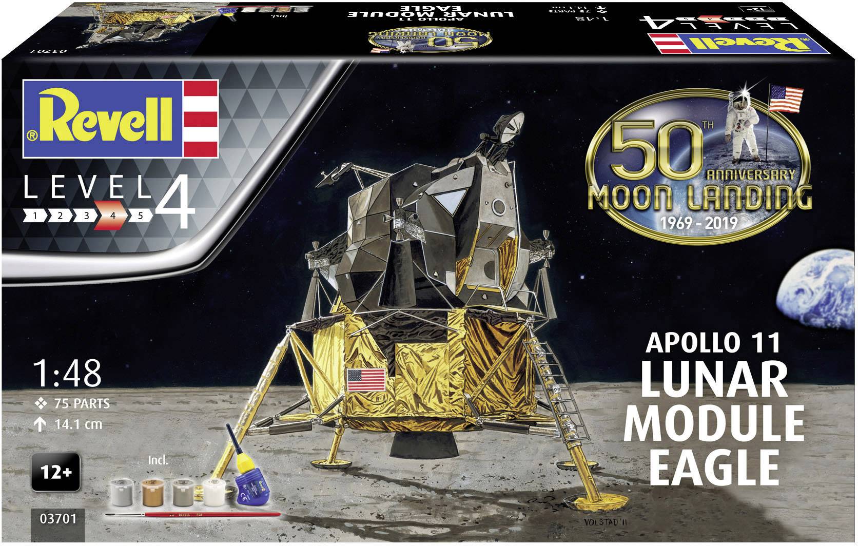 Revell 03701 Apollo 11 Lunar Module Eagle Science Fiction Bausatz 1:48