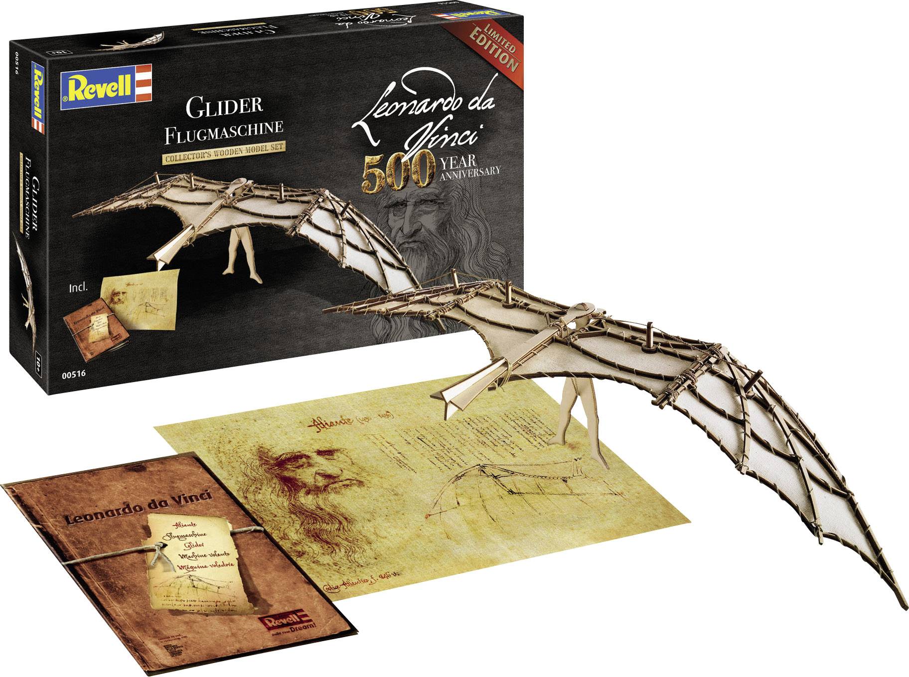 Revell 00516 Leonardo da Vinci Flugmodell Bausatz 1:8