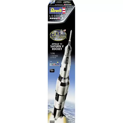 Revell 03704 Apollo 11 Saturn V Rocket Raumfahrtmodell Bausatz 1:96 Revell 03704 Apollo 11 Saturn V Rocket Raumfahrtmodell Bausatz 1:96