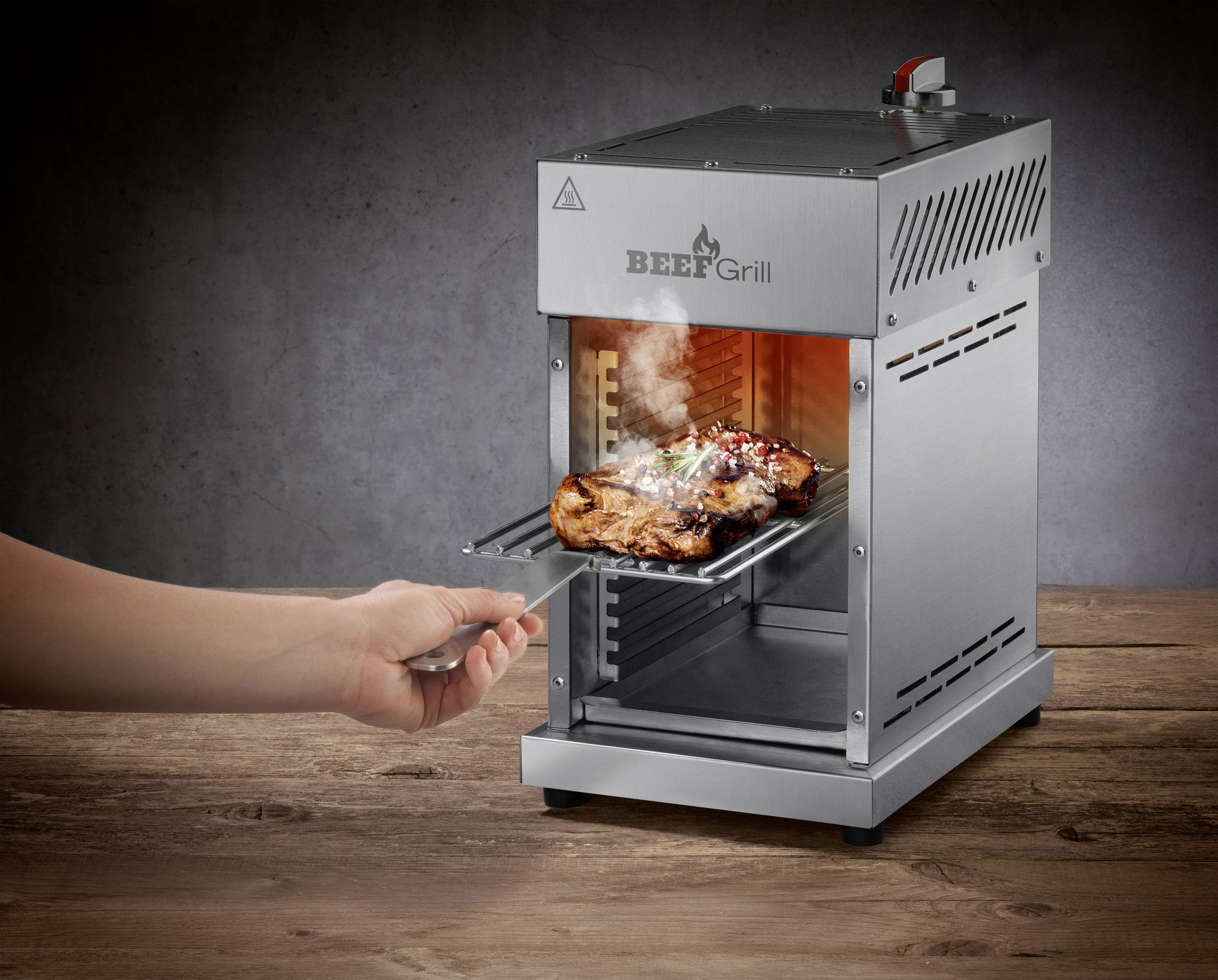 GourmetMaxx Beefgrill K1109A Gas, Steak Grill Edelstahl