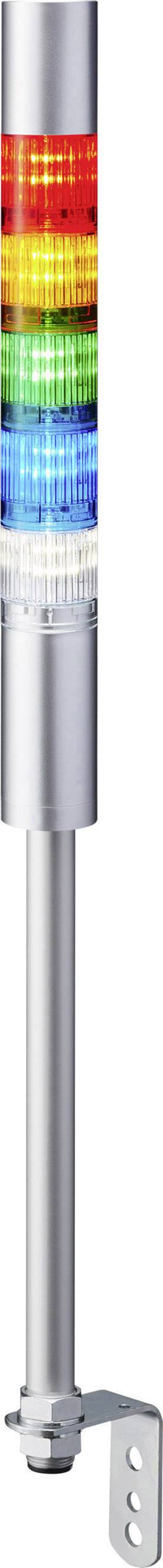Patlite Signalsäule LR4-502LJBU-RYGBC LED 5-farbig, Rot, Gelb, Grün, Blau, Weiß 1St.