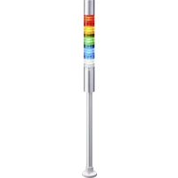 Patlite Signalsäule LR4-502PJBU-RYGBC LED 5-farbig, Rot, Gelb, Grün, Blau, Weiß 1St. Patlite Signalsäule LR4-502PJBU-RYGBC LED 5-farbig, Rot, Gelb, Grün, Blau, Weiß 1St.