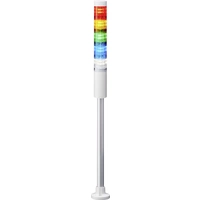 Patlite Signalsäule LR4-502PJNW-RYGBC LED 5-farbig, Rot, Gelb, Grün, Blau, Weiß 1St. Patlite Signalsäule LR4-502PJNW-RYGBC LED 5-farbig, Rot, Gelb, Grün, Blau, Weiß 1St.