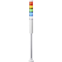 Patlite Signalsäule LR4-5M2PJNW-RYGBC LED 5-farbig, Rot, Gelb, Grün, Blau, Weiß 1St. Patlite Signalsäule LR4-5M2PJNW-RYGBC LED 5-farbig, Rot, Gelb, Grün, Blau, Weiß 1St.