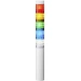 Patlite Signalsäule LR4-5M2WJNW-RYGBC LED 5-farbig, Rot, Gelb, Grün, Blau, Weiß 1St. Patlite Signalsäule LR4-5M2WJNW-RYGBC LED 5-farbig, Rot, Gelb, Grün, Blau, Weiß 1St.
