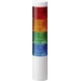 Patlite Signalsäule LR5-402WJNW-RYGB LED 4-farbig, Rot, Gelb, Grün, Blau 1St. Patlite Signalsäule LR5-402WJNW-RYGB LED 4-farbig, Rot, Gelb, Grün, Blau 1St.