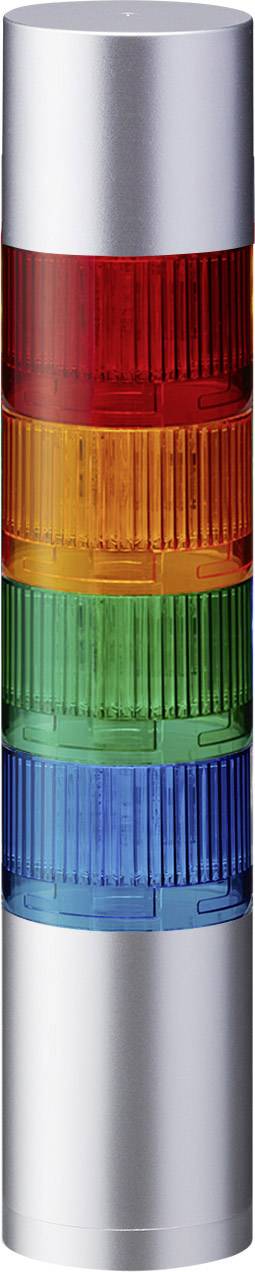 Patlite Signalsäule LR6-402WJBU-RYGB LED 4-farbig, Rot, Gelb, Grün, Blau 1St.