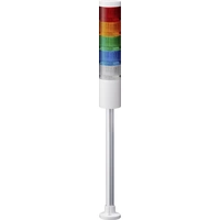 Patlite Signalsäule LR6-502PJNW-RYGBC LED 5-farbig, Rot, Gelb, Grün, Blau, Weiß 1St. Patlite Signalsäule LR6-502PJNW-RYGBC LED 5-farbig, Rot, Gelb, Grün, Blau, Weiß 1St.