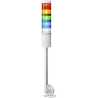 Patlite Signalsäule LR6-502QJNW-RYGBC LED 5-farbig, Rot, Gelb, Grün, Blau, Weiß 1St. Patlite Signalsäule LR6-502QJNW-RYGBC LED 5-farbig, Rot, Gelb, Grün, Blau, Weiß 1St.