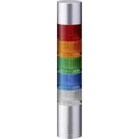 Patlite Signalsäule LR6-502WJBU-RYGBC LED 5-farbig, Rot, Gelb, Grün, Blau, Weiß 1St. Patlite Signalsäule LR6-502WJBU-RYGBC LED 5-farbig, Rot, Gelb, Grün, Blau, Weiß 1St.