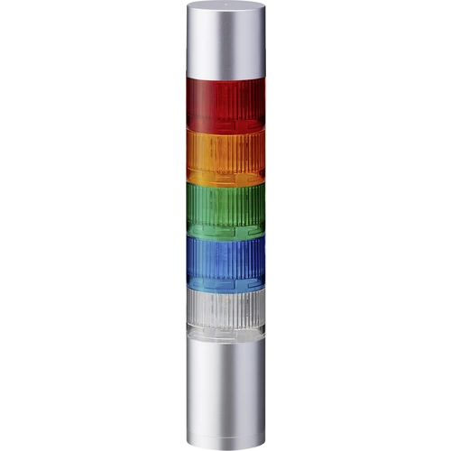 Patlite Signalsäule LR6-502WJBU-RYGBC LED 5-farbig, Rot, Gelb, Grün, Blau, Weiß 1St. Patlite Signalsäule LR6-502WJBU-RYGBC LED 5-farbig, Rot, Gelb, Grün, Blau, Weiß 1St.