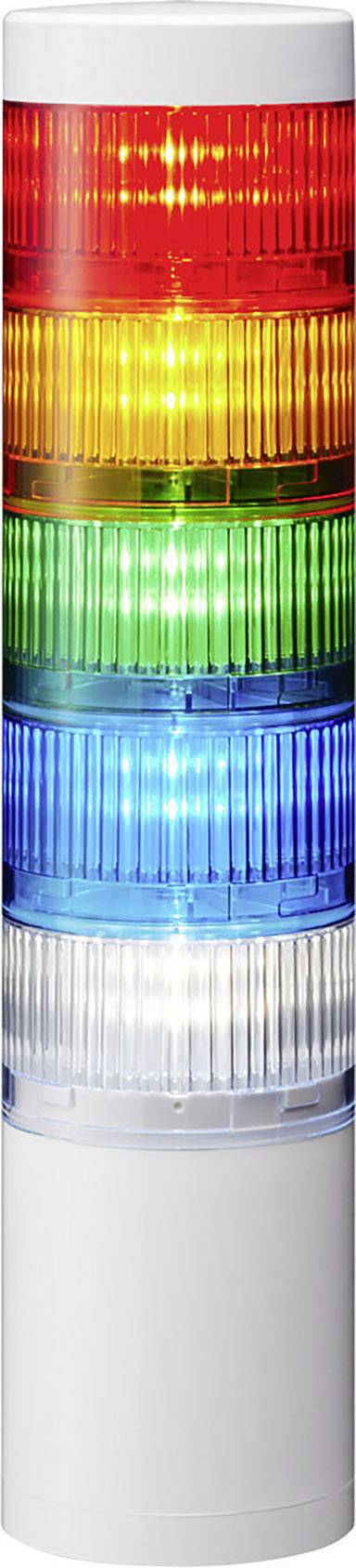 Patlite Signalsäule LR7-502WJNW-RYGBC LED 5-farbig, Rot, Gelb, Grün, Blau, Weiß 1St.