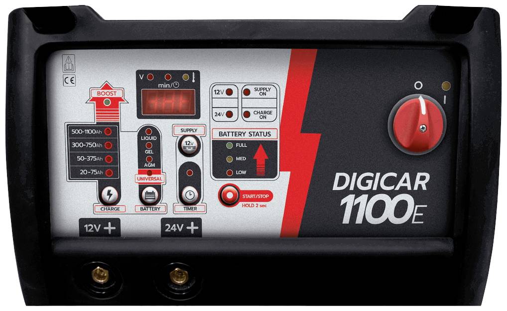 Helvi Digicar 1100 E 77231 Kfz-Ladegerät 12 V, 24V 50A 70A