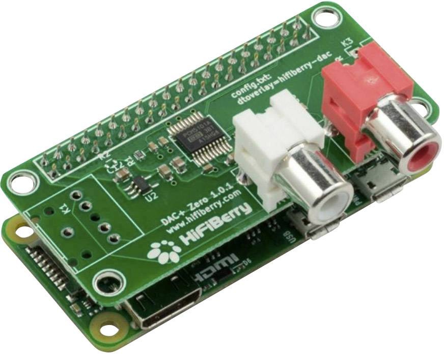HiFiBerry DAC+ Zero Raspberry Pi® Soundkarte Passend für (Entwicklungskits): Raspberry Pi® Zero