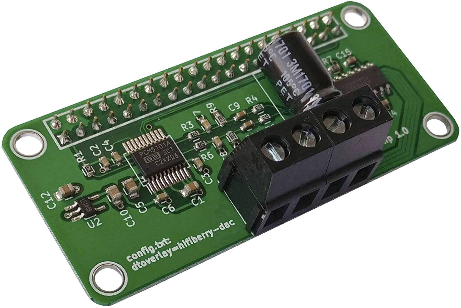 HiFiBerry Mini AMP HiFi-Berry Soundkarte Passend für (Entwicklungskits): Raspberry Pi® Zero