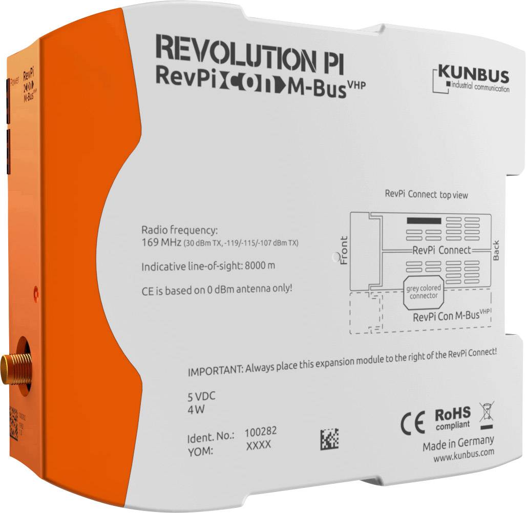 Revolution Pi by Kunbus PR100282 RevPi Con MBUS VHP Busmodul 1St.