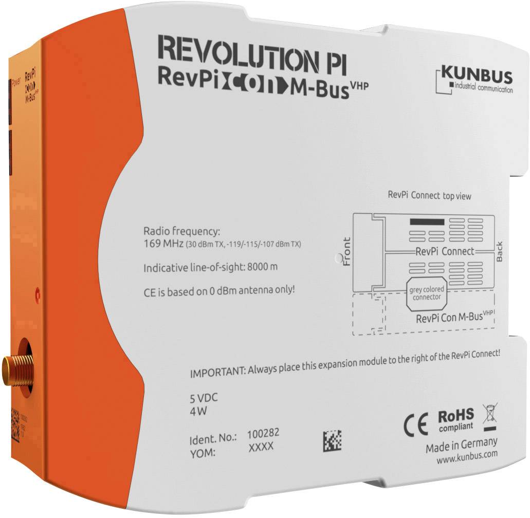 Revolution Pi by Kunbus PR100282 RevPi Con MBUS VHP Busmodul 1St.
