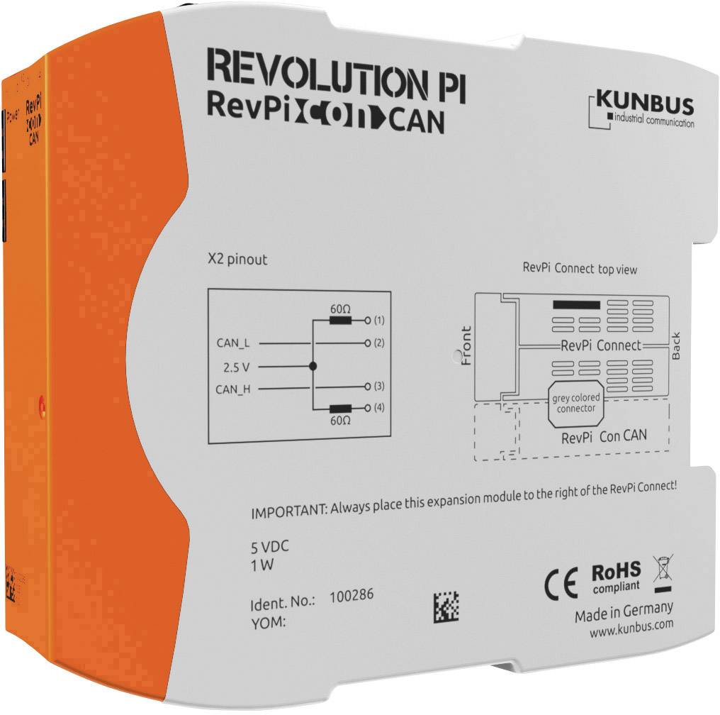 Revolution Pi by Kunbus PR100286 RevPi Con CAN Busmodul 1 St.