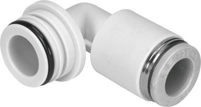 Plastikwinkelrohrverbindung mit Dichtungsringen, geeignet für wasserdichte Anwendungen in Sanitärinstallationen.