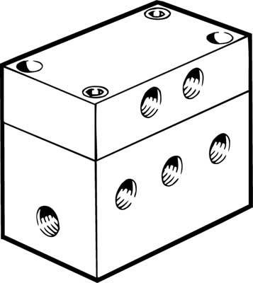 FESTO Pneumatikventil VL-5/4-1/4 4574 0 bis 10 bar 1 St.