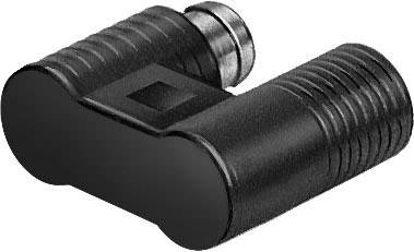 Schwarzer Zylinderverbinder mit geripptem Griff und metallischer Kappe. Verwendet zur Verbindung von Rohren oder Kabeln.