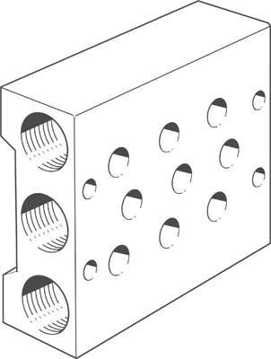 FESTO Anschlussblock 10186 PRS-1/4-3