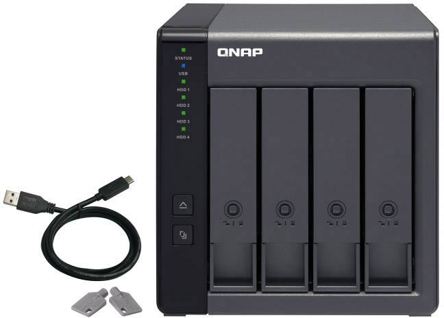 QNAP TR-004 SATA-Festplatten-Gehäuse 2.5 Zoll, 3.5 Zoll USB-C®