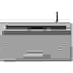BakkerElkhuizen S-board 840 Design USB Tastatur Deutsch, QWERTZ, Windows® Silber, Weiß Multimediatasten, Extragroße Tasten
