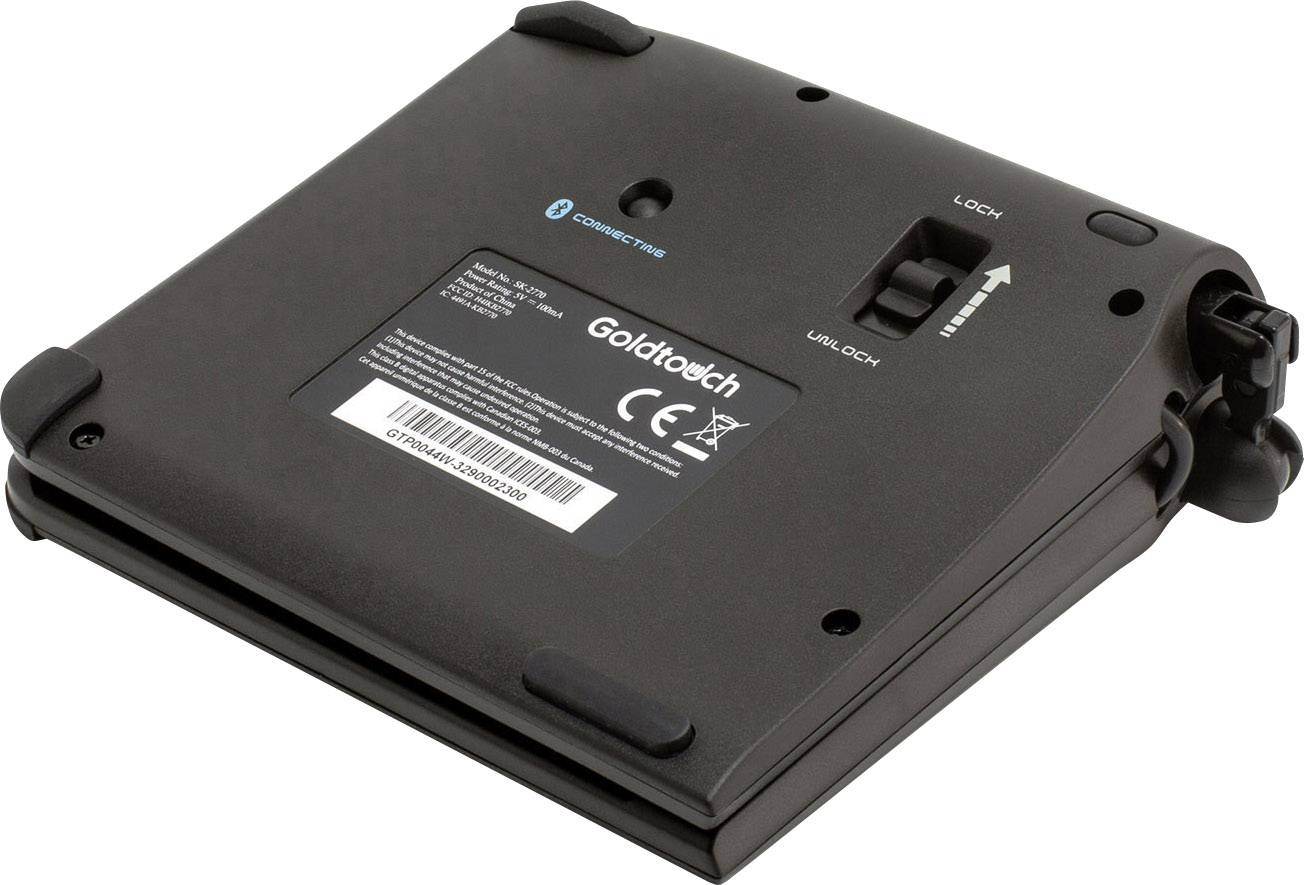 BakkerElkhuizen Goldtouch Travel Go2 USB Tastatur Deutsch, QWERTZ Schwarz Faltbar, USB-Anschluss