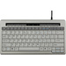 BakkerElkhuizen S-board 840 Design USB Tastatur Schweiz, QWERTZ, Windows® Silber, Weiß Ergonomisch, USB-Hub