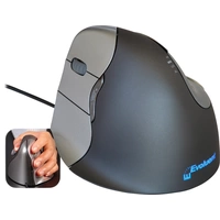 BakkerElkhuizen Evoluent 4 Ergonomische Maus USB Optisch Schwarz, Silber 5 Tasten 800 dpi, 1300 dpi, 1800 dpi, 2600 dpi BakkerElkhuizen Evoluent 4 Ergonomische Maus USB Optisch Schwarz, Silber 5 Tasten 800 dpi, 1300 dpi, 1800 dpi, 2600 dpi