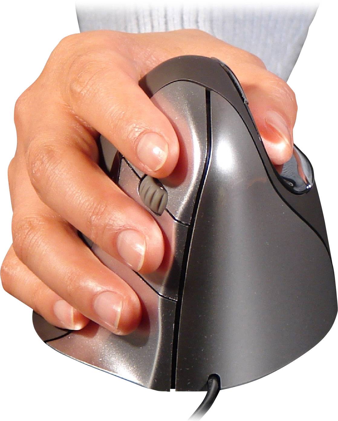 Bakker Elkhuizen Evoluent Vertical Mouse 4 - Maus - Für Rechtshänder - optisch - 6 Tasten - kabelgebunden