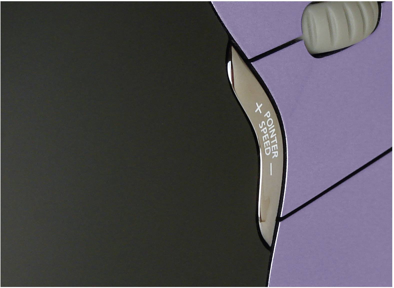 BakkerElkhuizen Evoluent 4 Ergonomische Maus USB Optisch Schwarz, Lila 6 Tasten 800 dpi, 1300 dpi, 1800 dpi, 2600 dpi