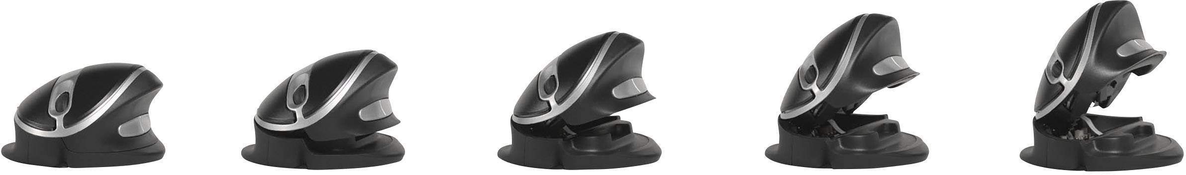 BakkerElkhuizen Oyster Maus USB Optisch Schwarz 5 Tasten 1200 dpi Ergonomisch