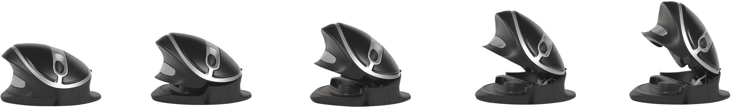 BakkerElkhuizen Oyster Maus USB Optisch Schwarz 5 Tasten 1200 dpi Ergonomisch