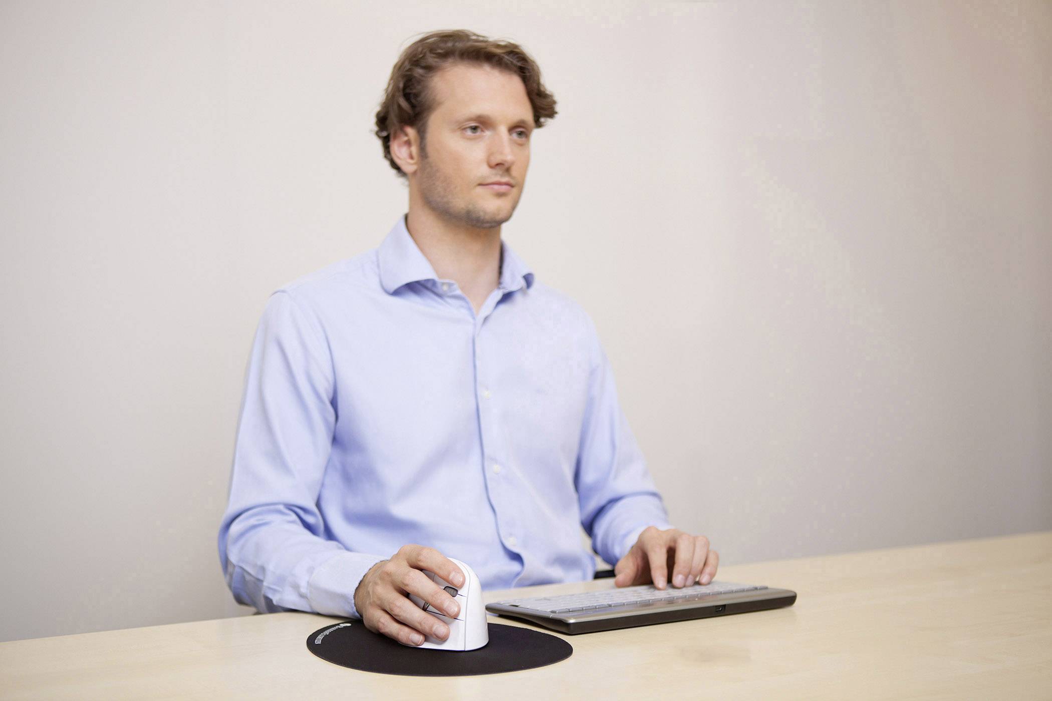 BakkerElkhuizen Evoluent 4 Ergonomische Maus Bluetooth® Optisch 6 Tasten 2600 dpi Ergonomisch