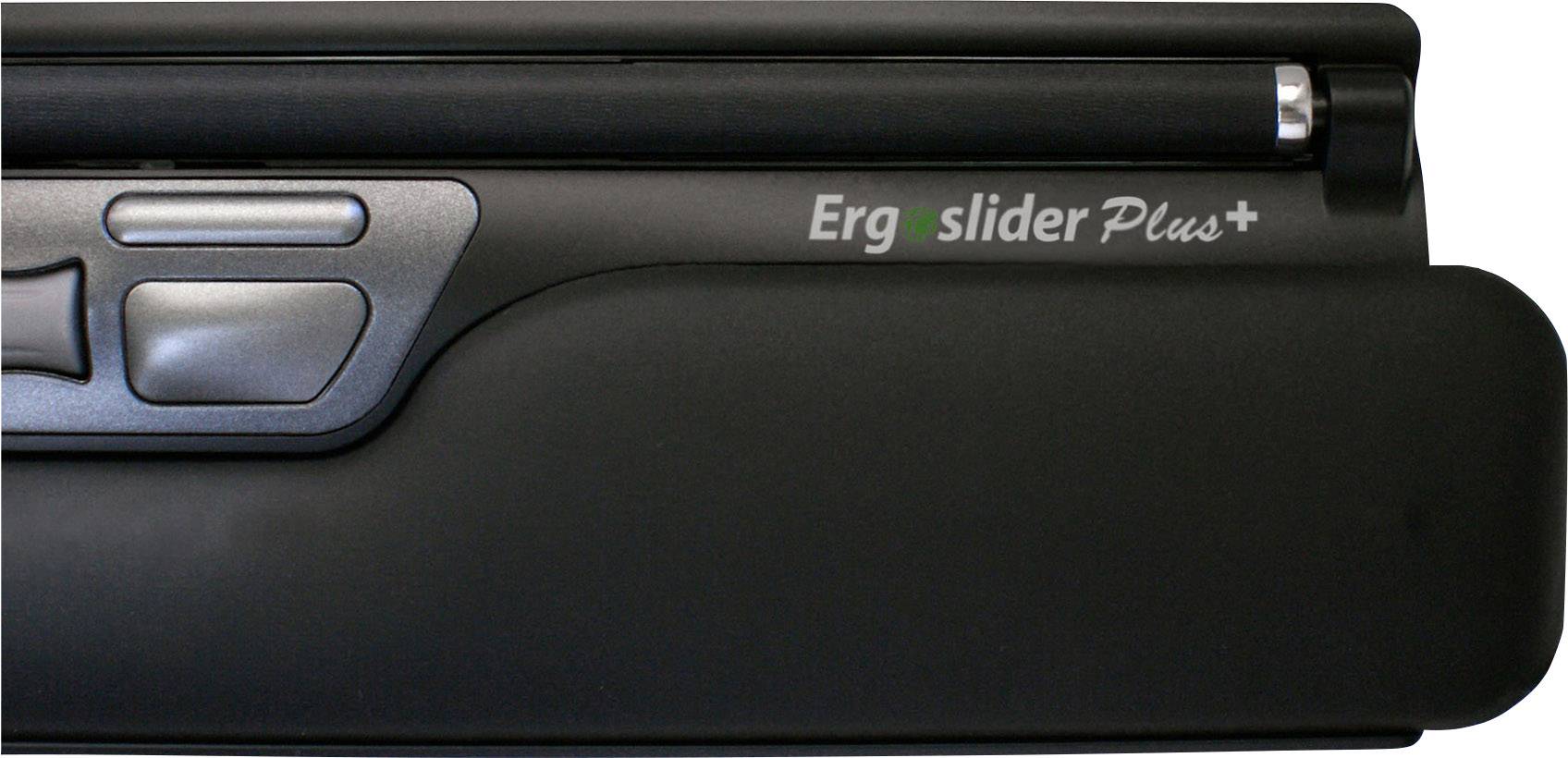 BakkerElkhuizen Ergoslider Plus Central Maus USB Schwarz 4 Tasten 800 dpi Ergonomisch, Handballenauflage