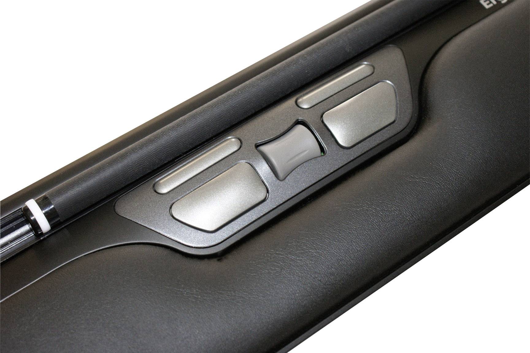 BakkerElkhuizen Ergoslider Plus Central Maus USB Schwarz 4 Tasten 800 dpi Ergonomisch, Handballenauflage